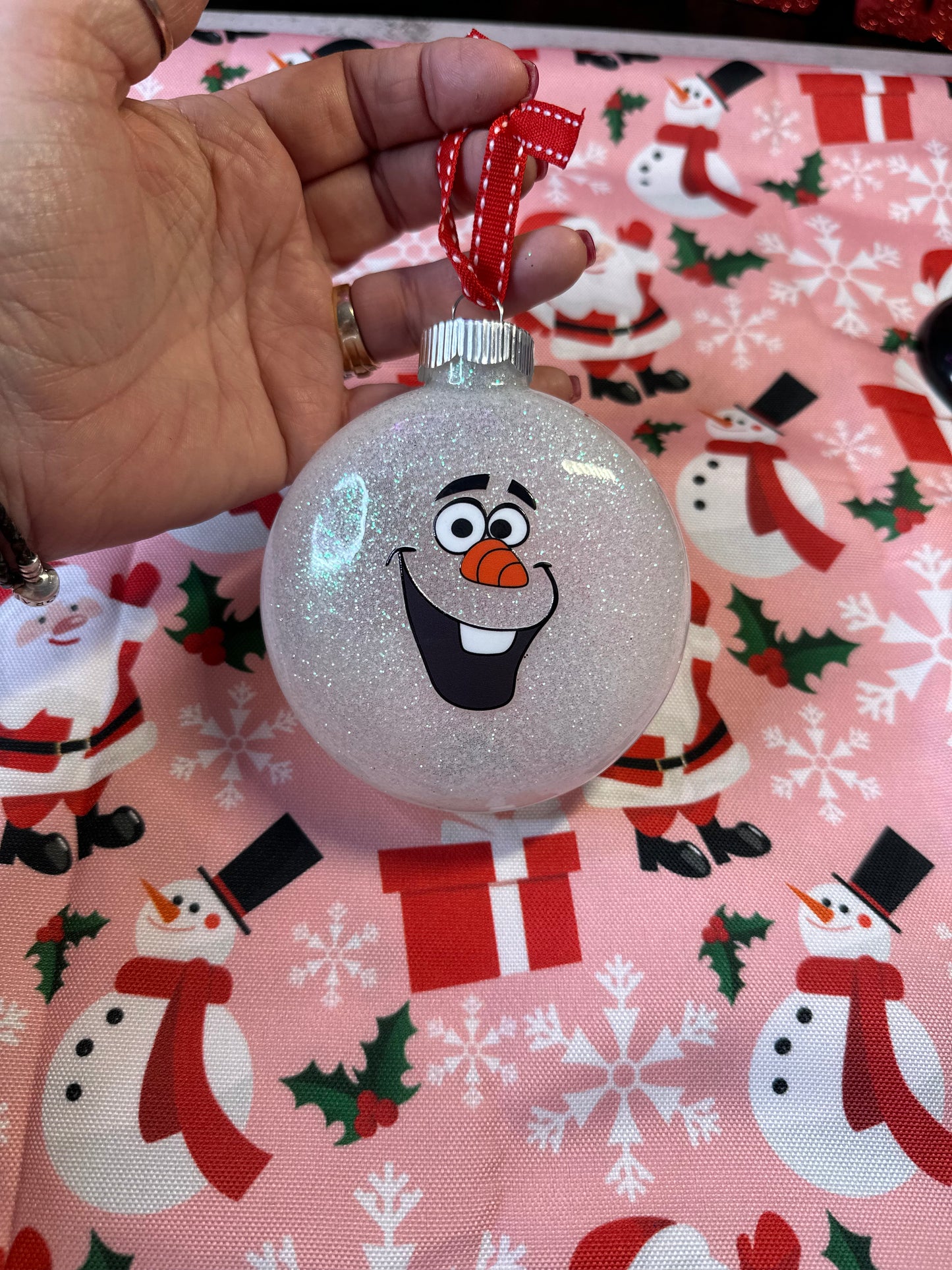 Glass Christmas Ornament - Willow Love Bug Designs