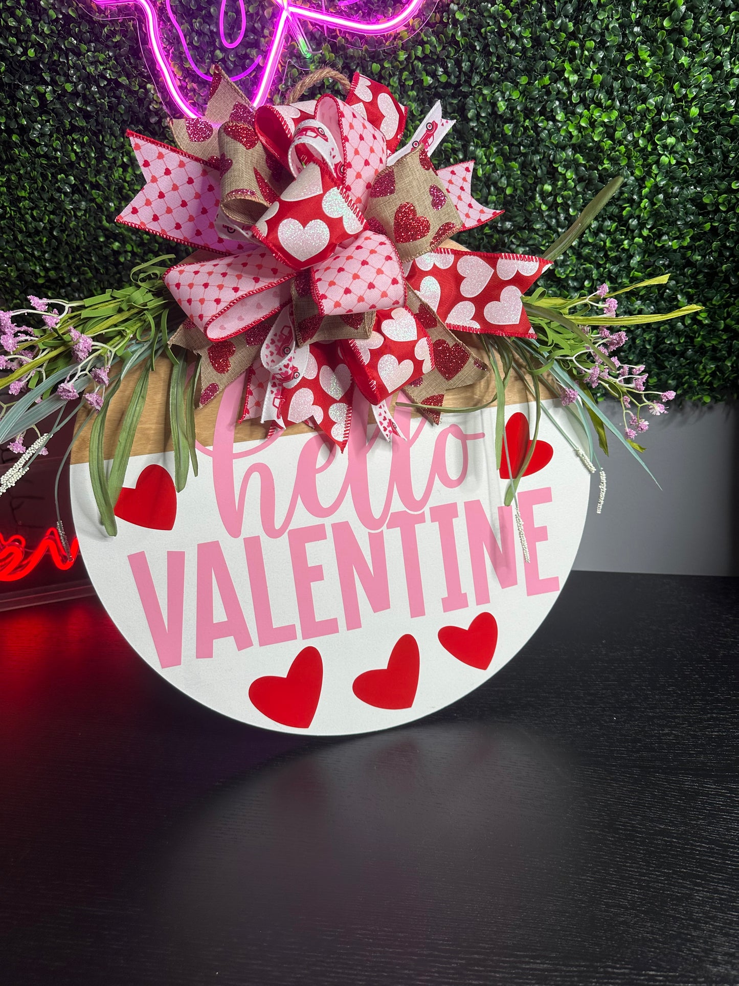 Hello Valentine 18" door hanger