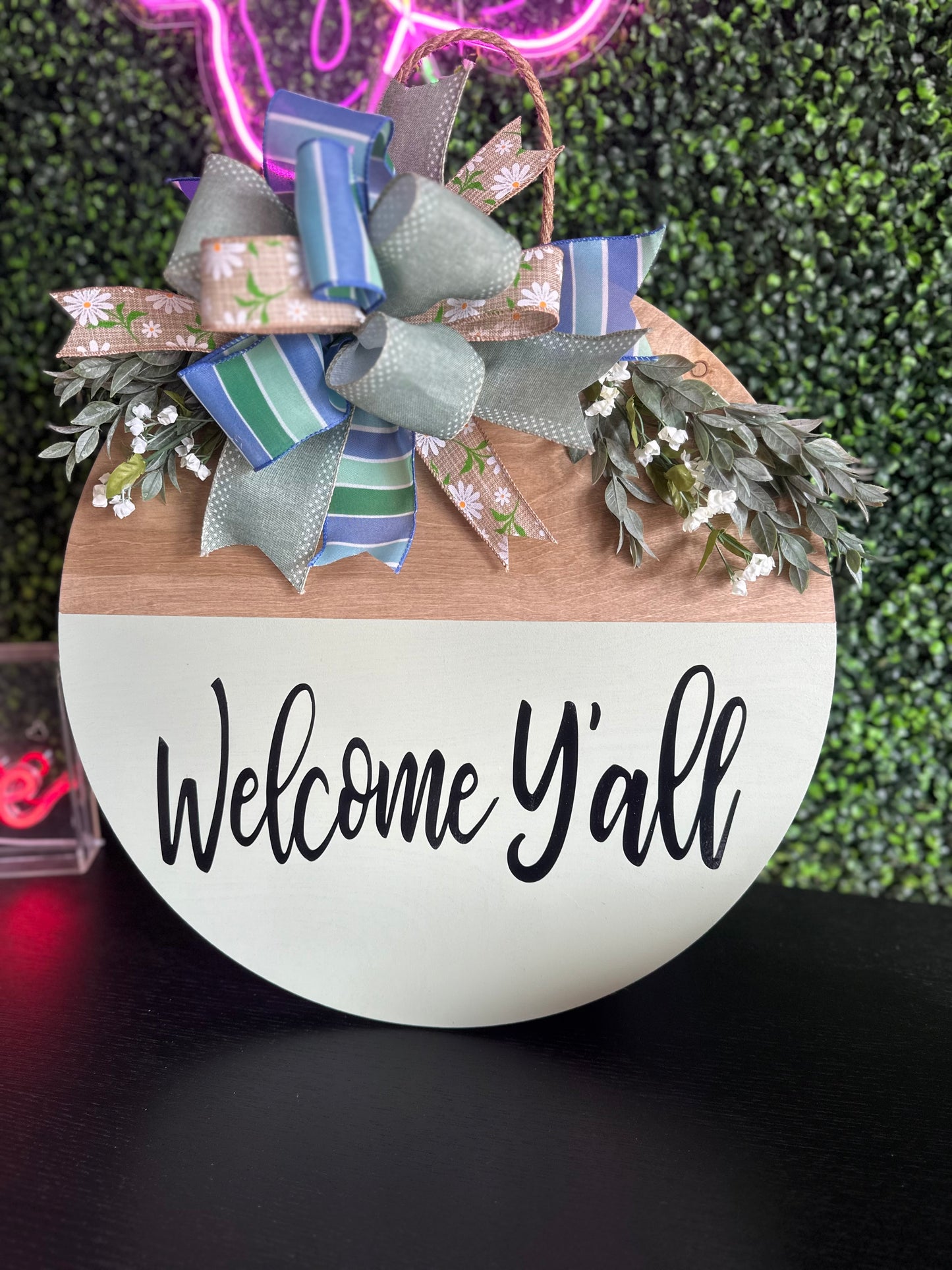 Welcome Y’all 18”Door Hanger