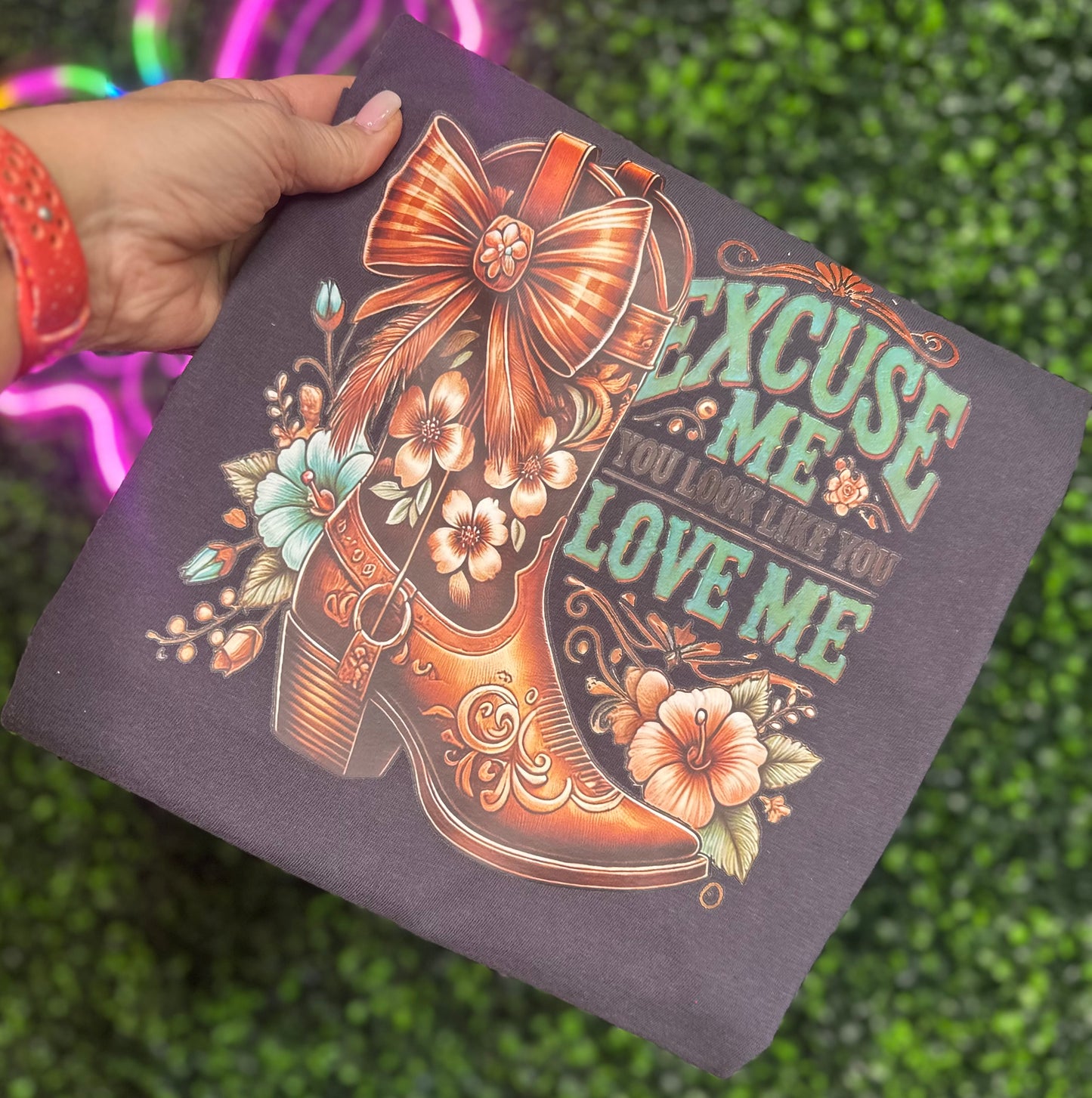 Excuse Me You Look Like You Love Me tee, Western Tee