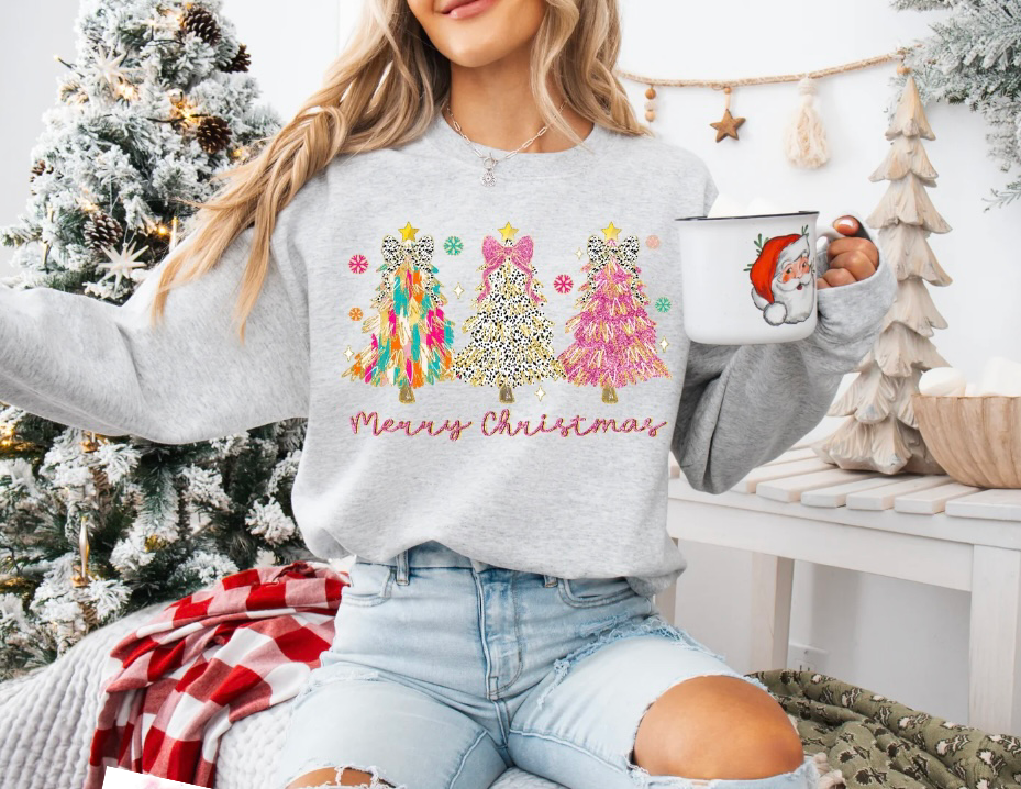 Merry Christmas Trees Gildan Sweatshirt (pre-order) will ship end of next week.
