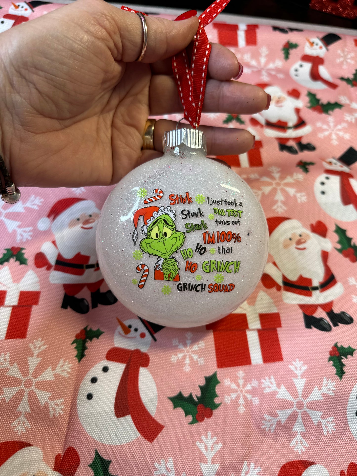 Glass Christmas Ornament - Willow Love Bug Designs