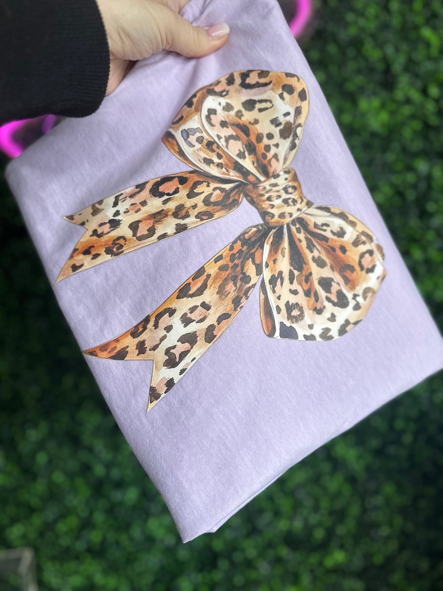 Cheetah Croquet Bow T-shirt