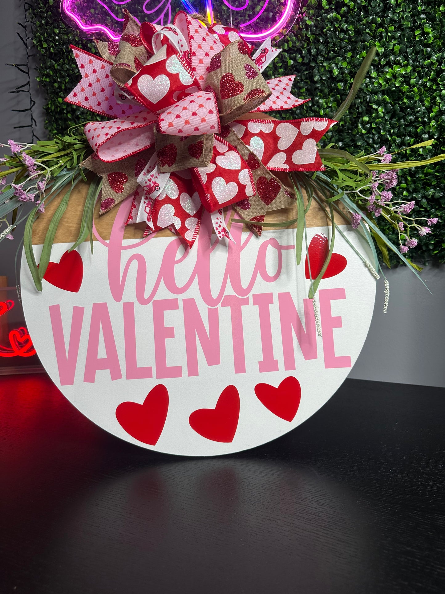 Hello Valentine 18" door hanger