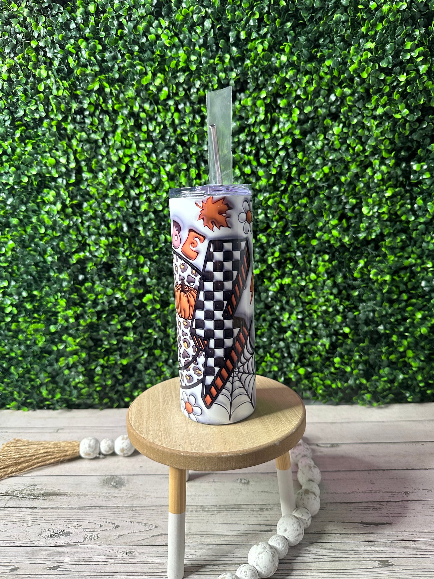 Fall Vibes Happy Face Leopard - Willow Love Bug Designs