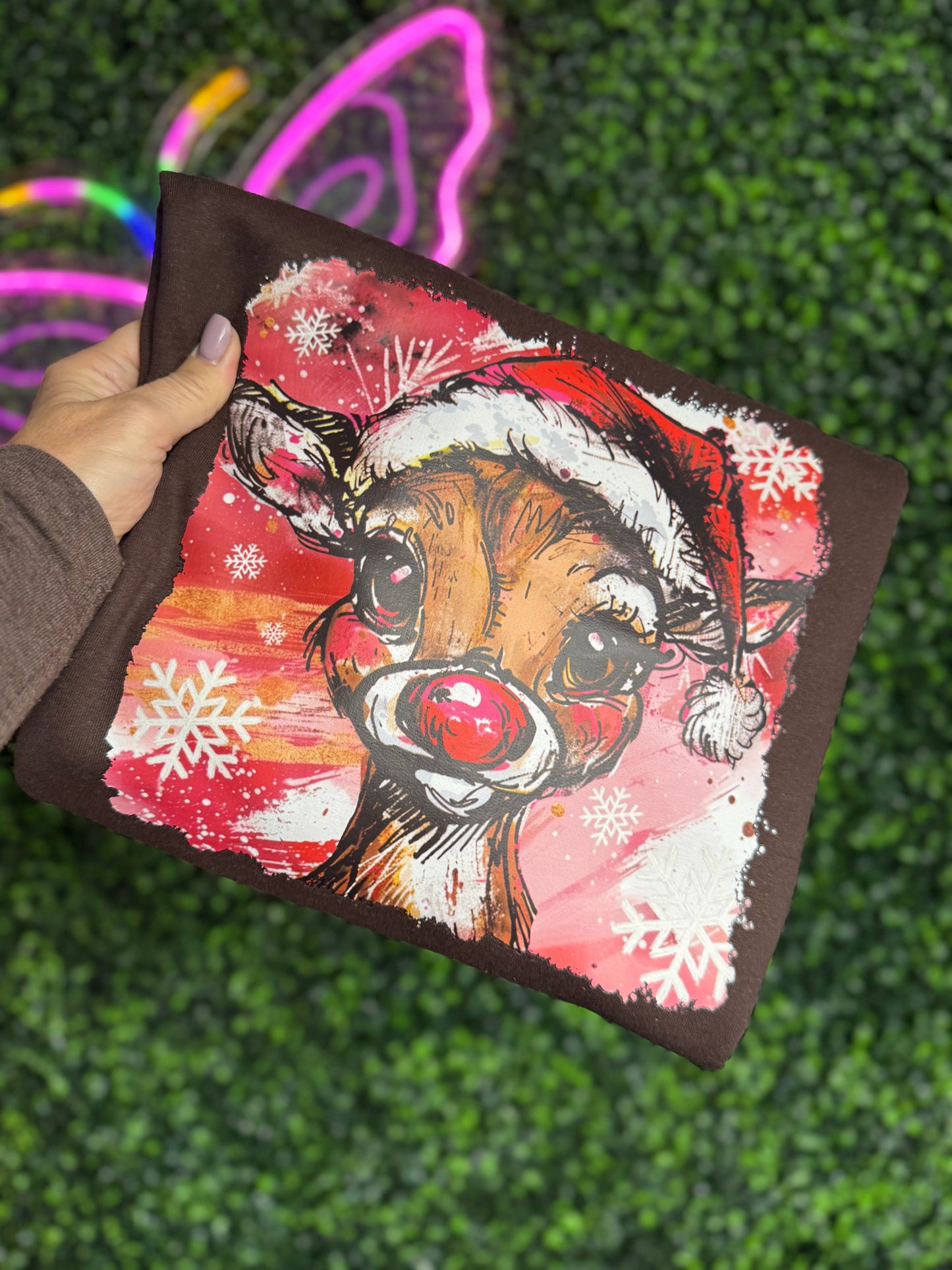 Rudolph Preppy Reindeer Sweatshirt