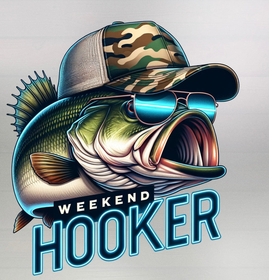 Weekend Hooker Unisex Funny Fishing Shirt