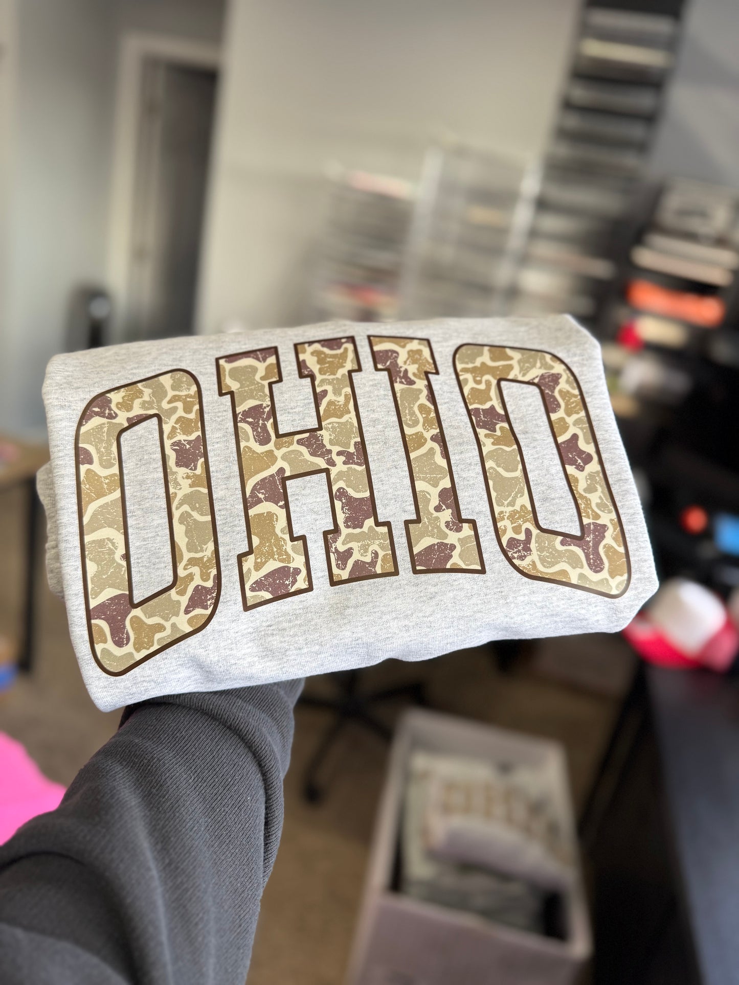 OHIO Camo Crewneck Sweatshirt