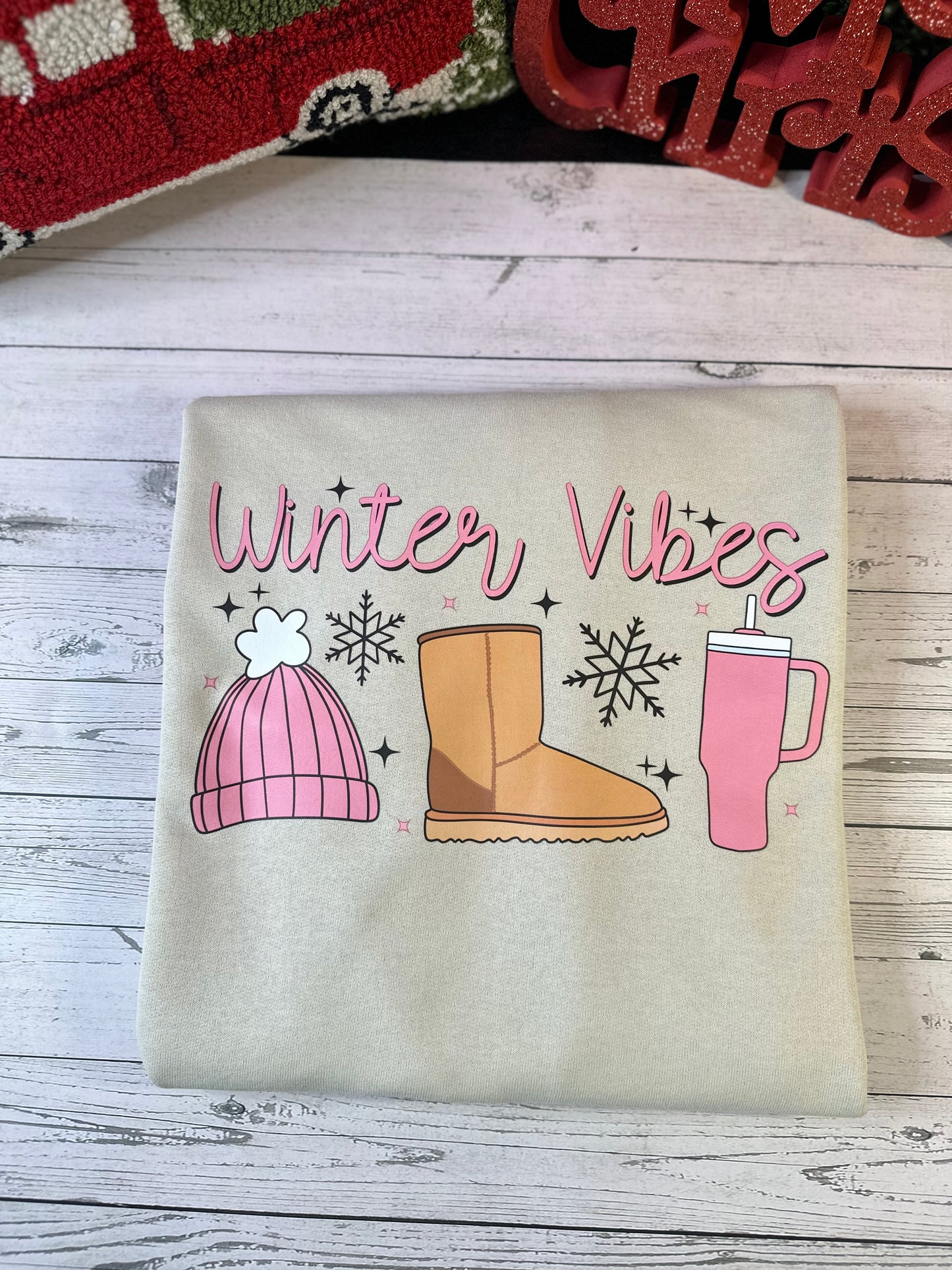 Winter Vibes Crewneck - Willow Love Bug Designs