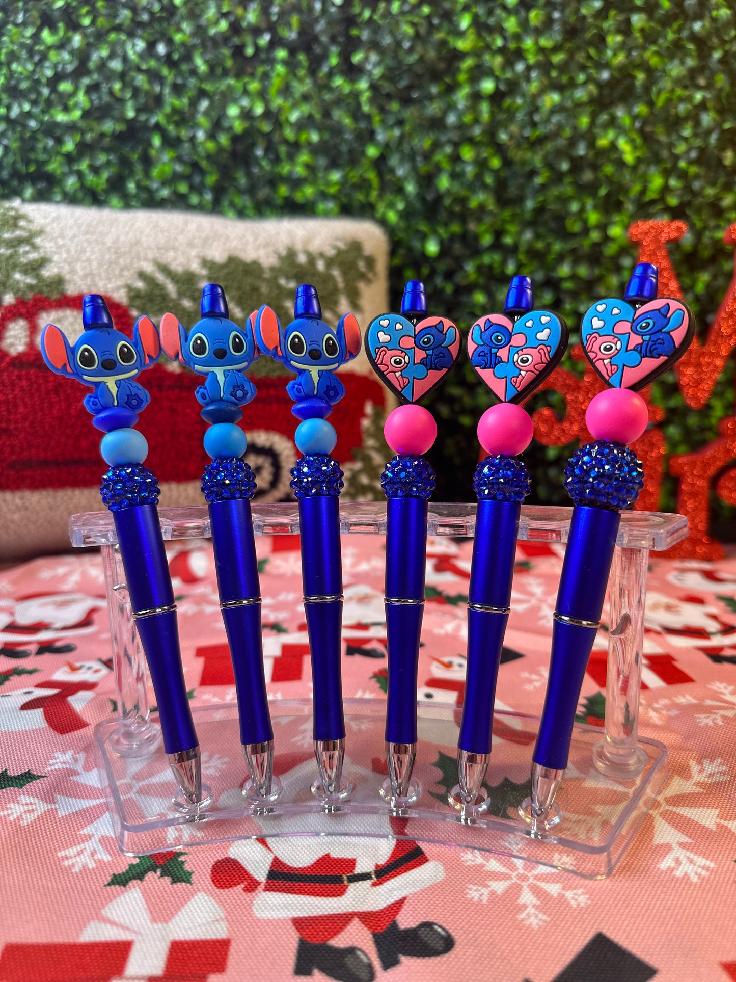 Blue Guy Beaded Pen - Willow Love Bug Designs