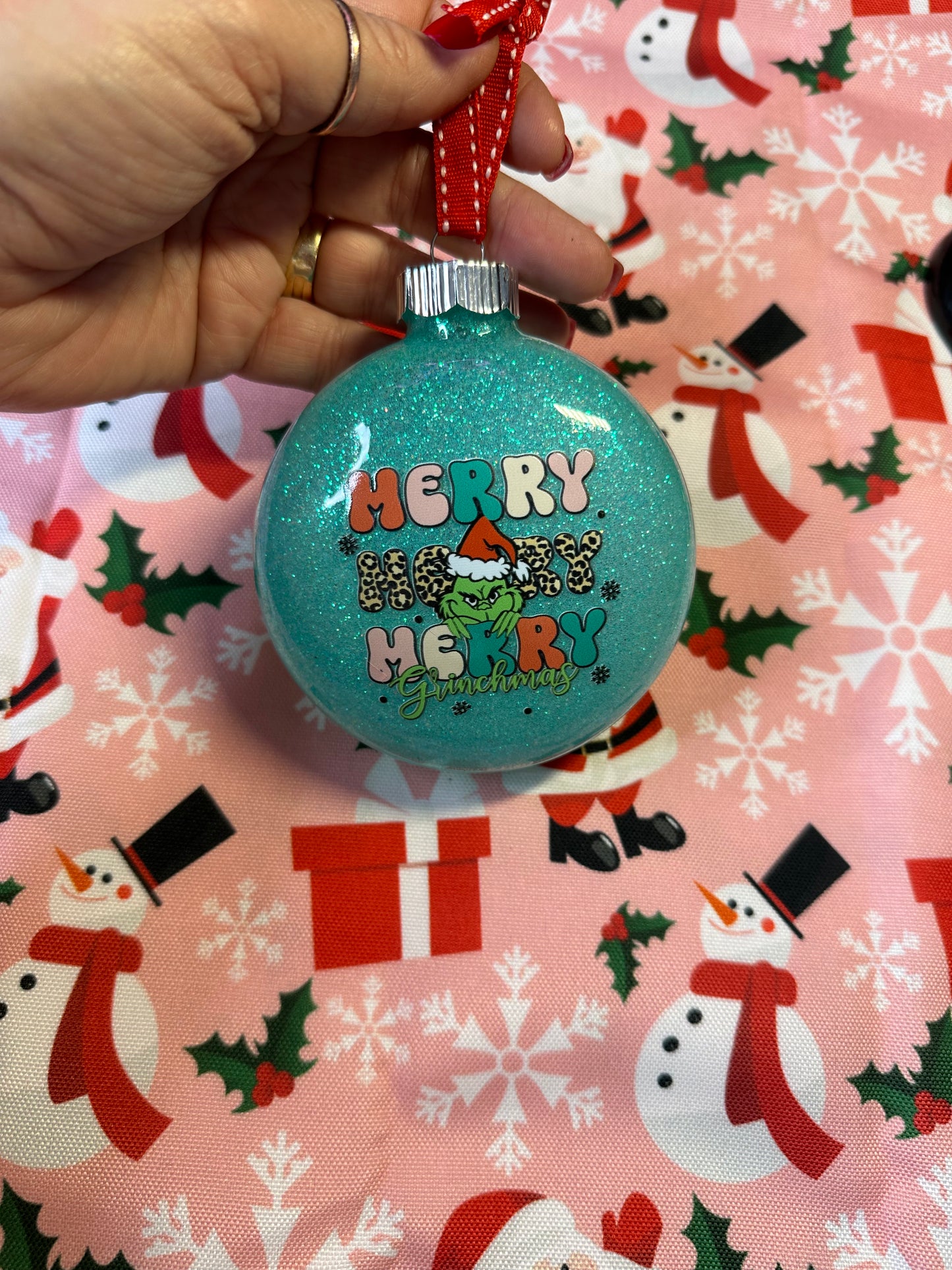 Glass Christmas Ornament - Willow Love Bug Designs