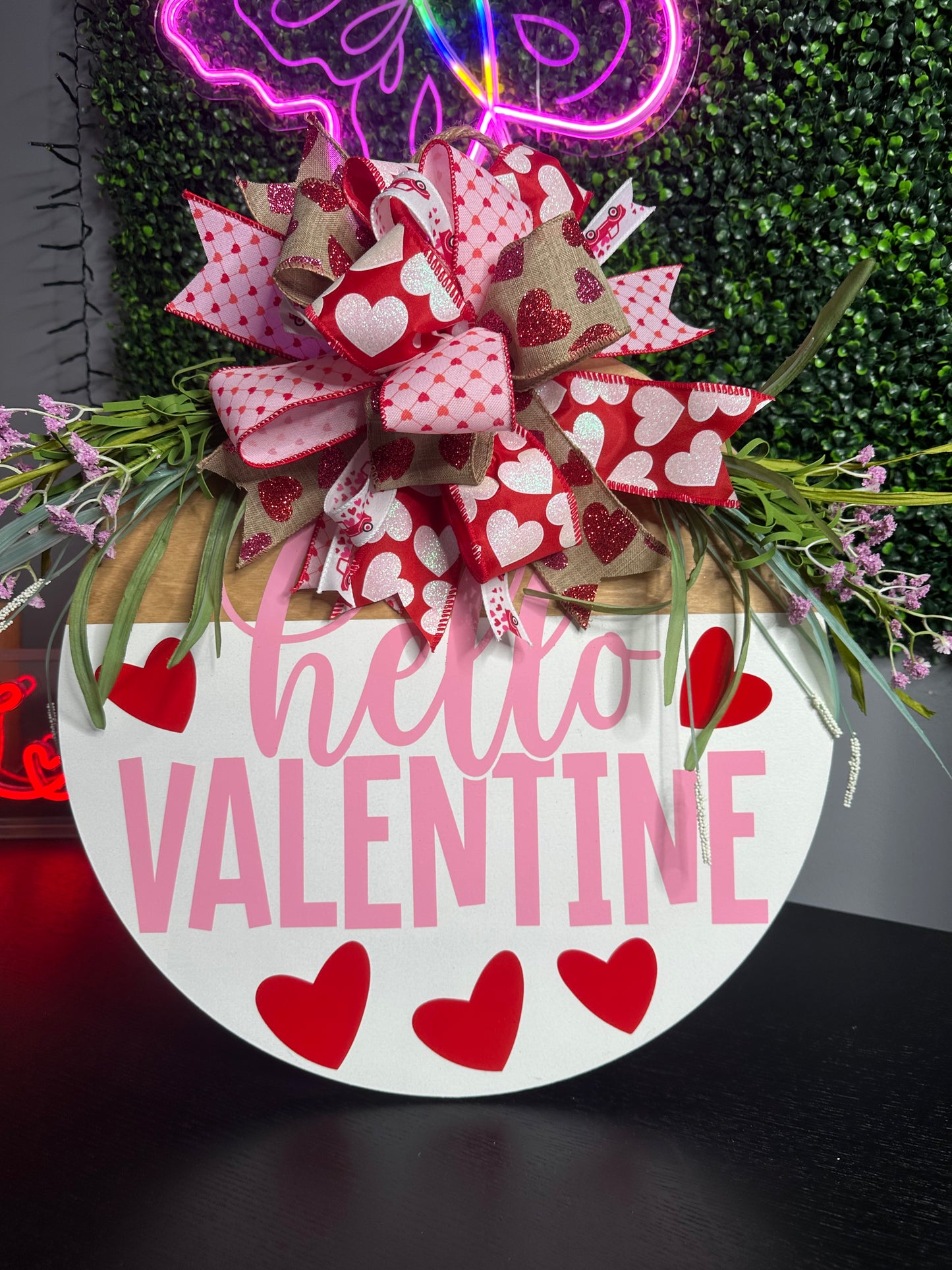 Hello Valentine 18" door hanger