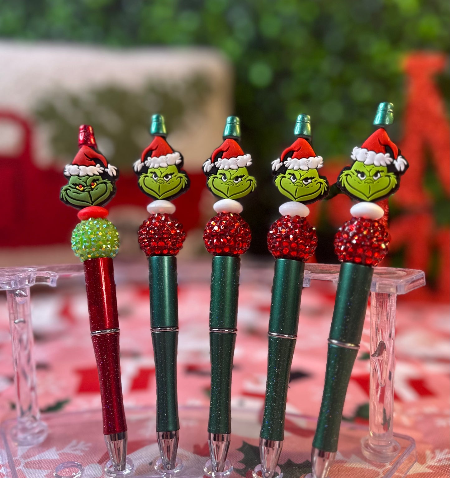 Mean One Beaded Pen - Willow Love Bug Designs