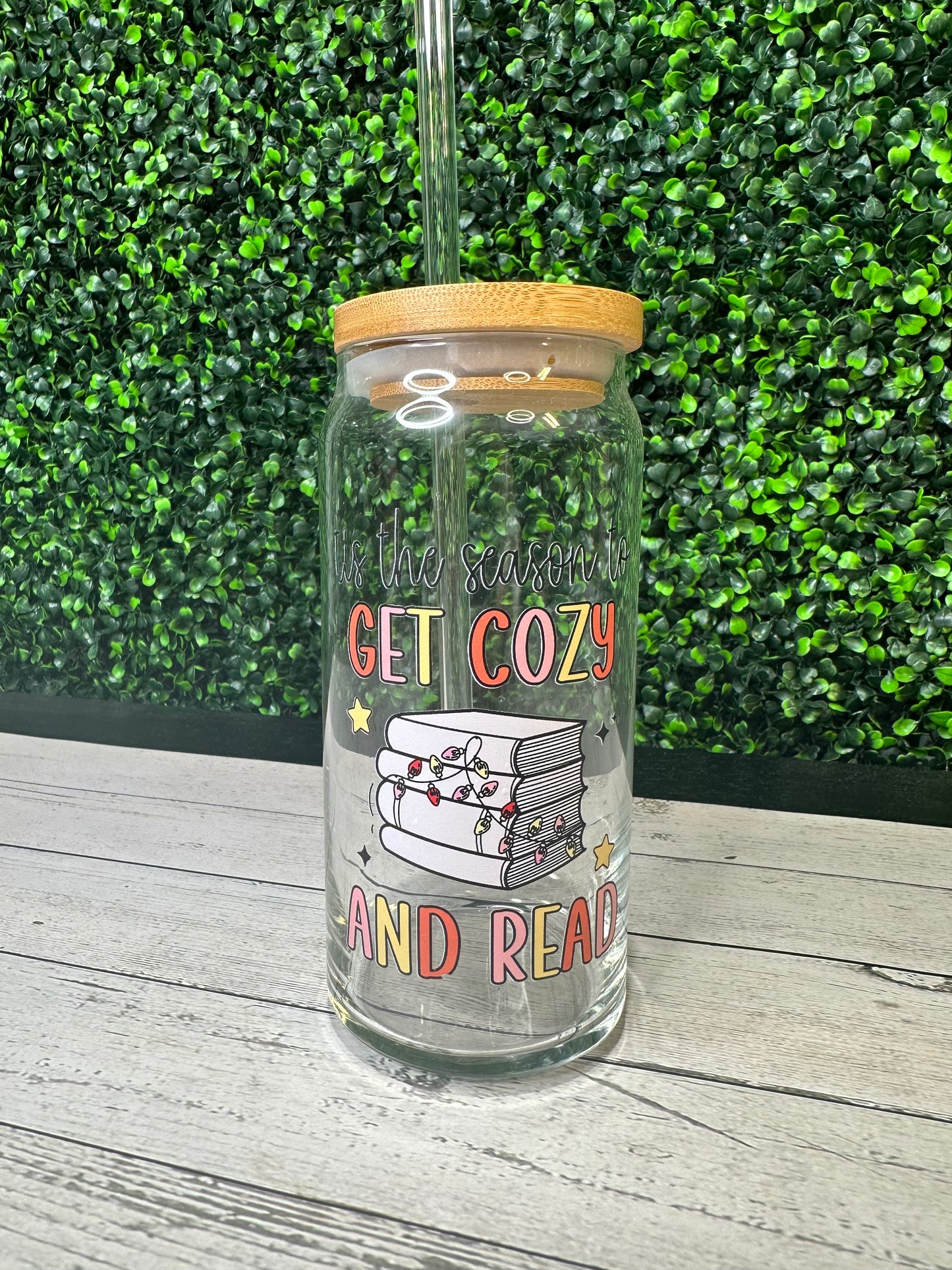 Tis the season to get cozy and read 20oz ooops glass libby