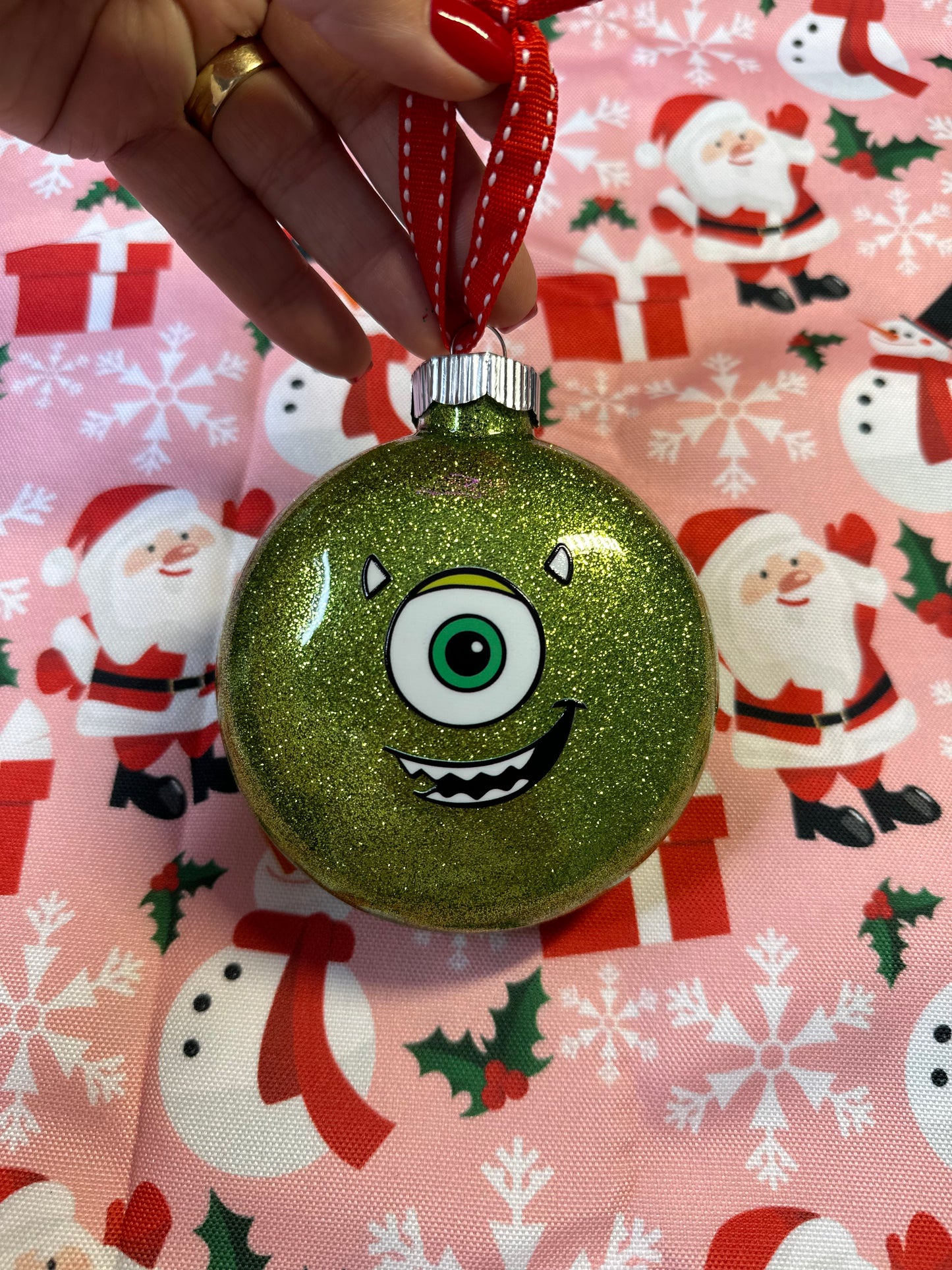 Glass Christmas Ornament - Willow Love Bug Designs