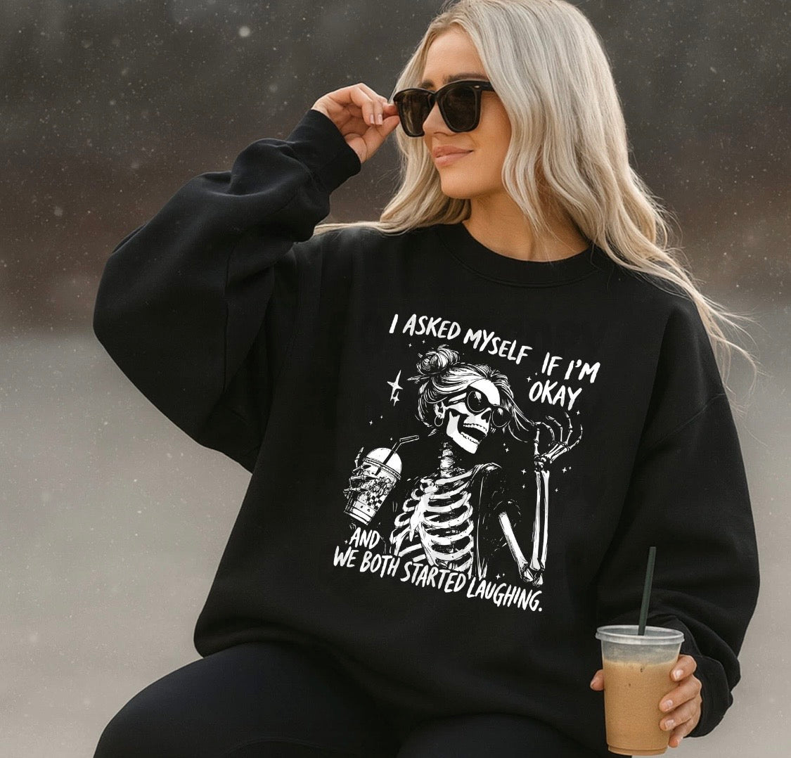 Started Laughing Shellie Crewneck Sweatshirt