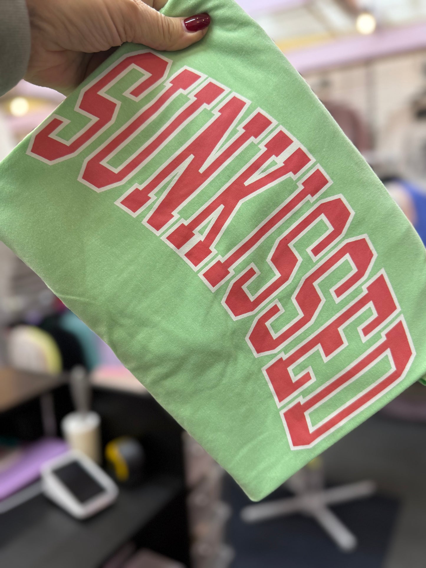 Sun-kissed Neon Green Tee
