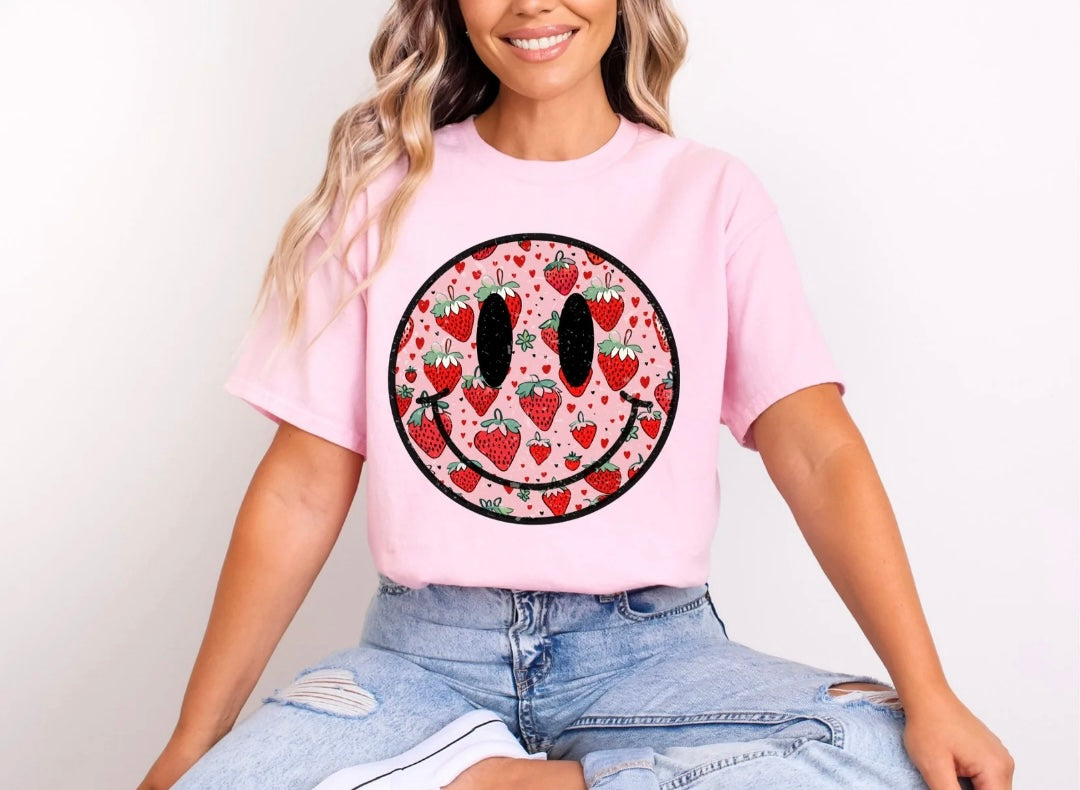 Strawberry Smiley Tee