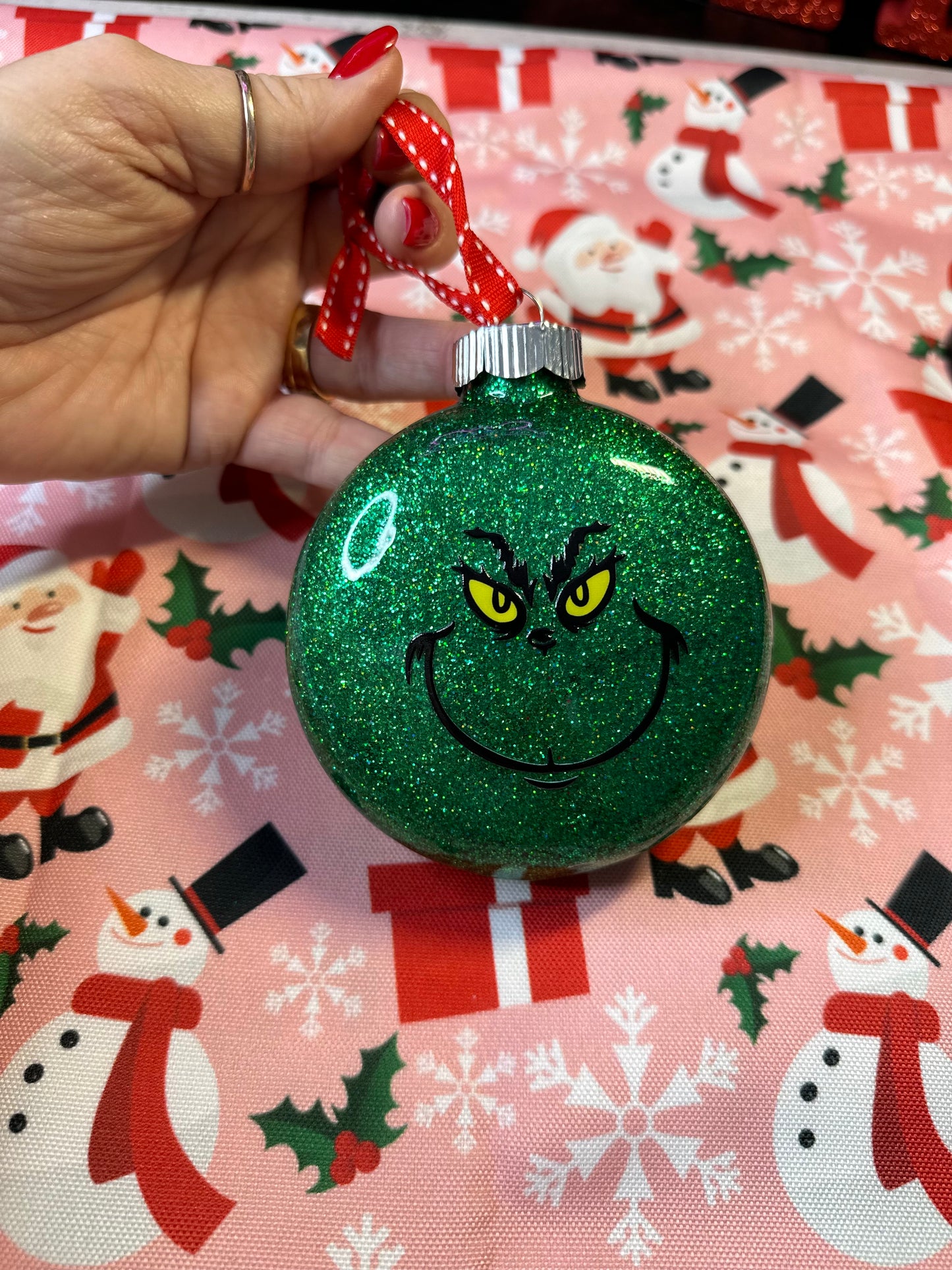 Glass Christmas Ornament - Willow Love Bug Designs