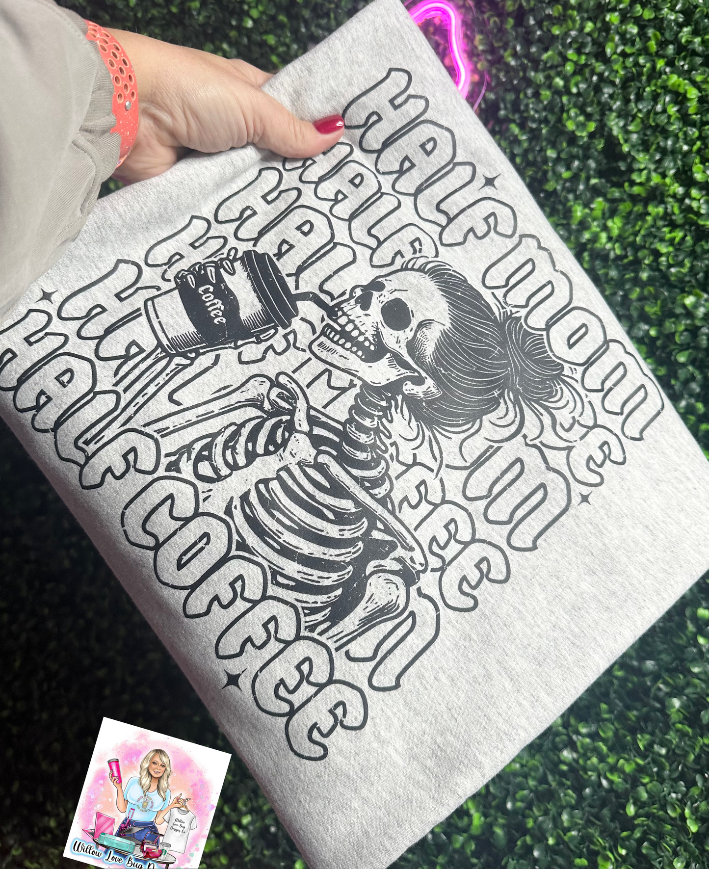 Half Mom, Half Coffee Crewneck Sweatshirt