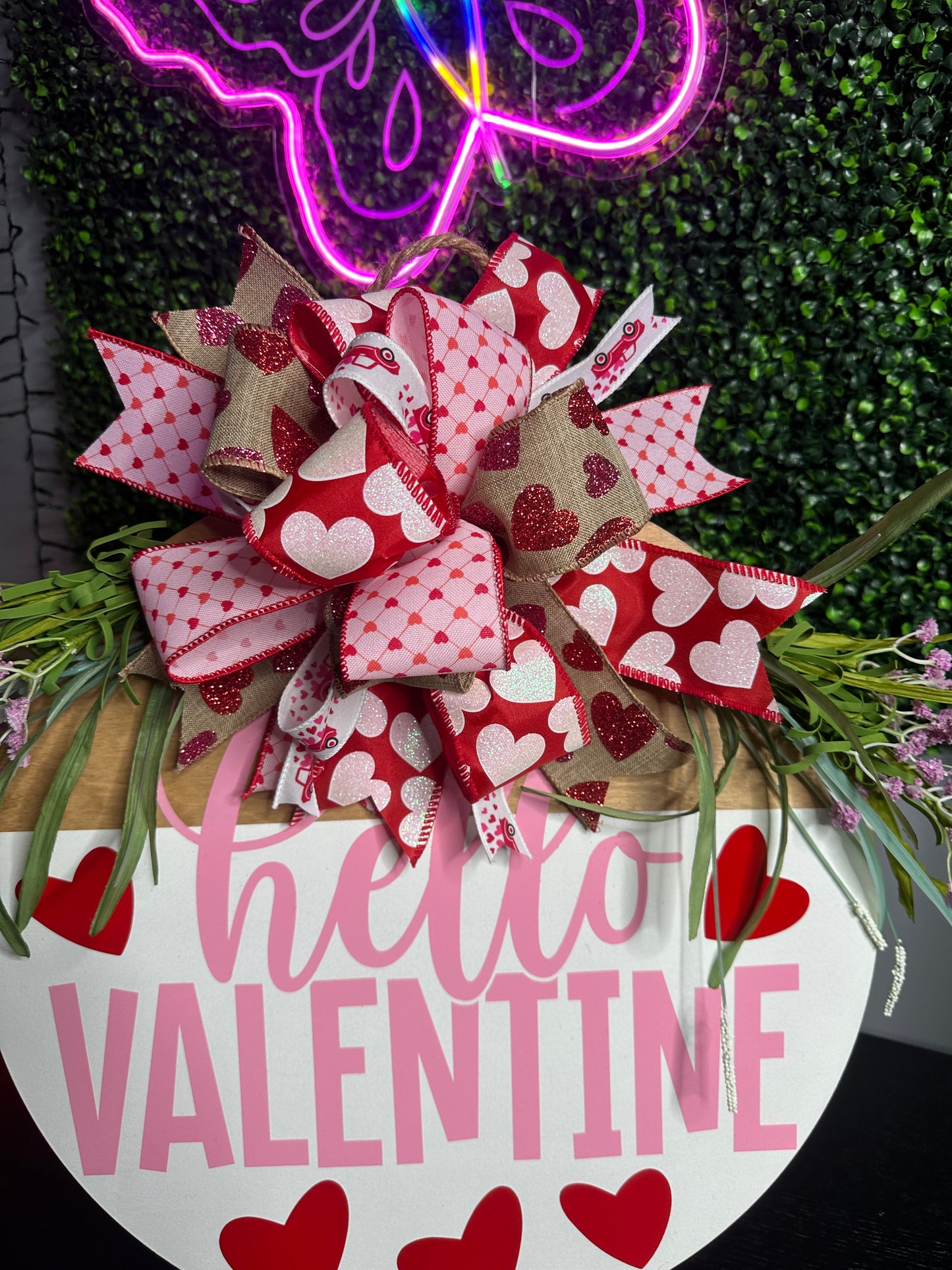 Hello Valentine 18" door hanger