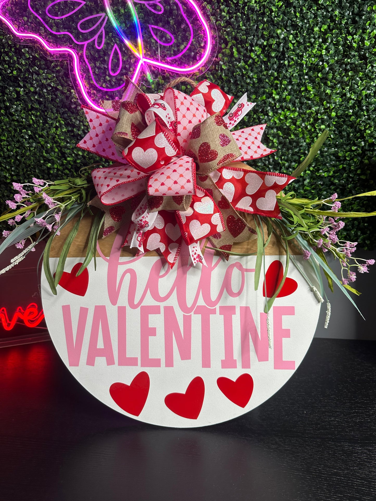 Hello Valentine 18" door hanger