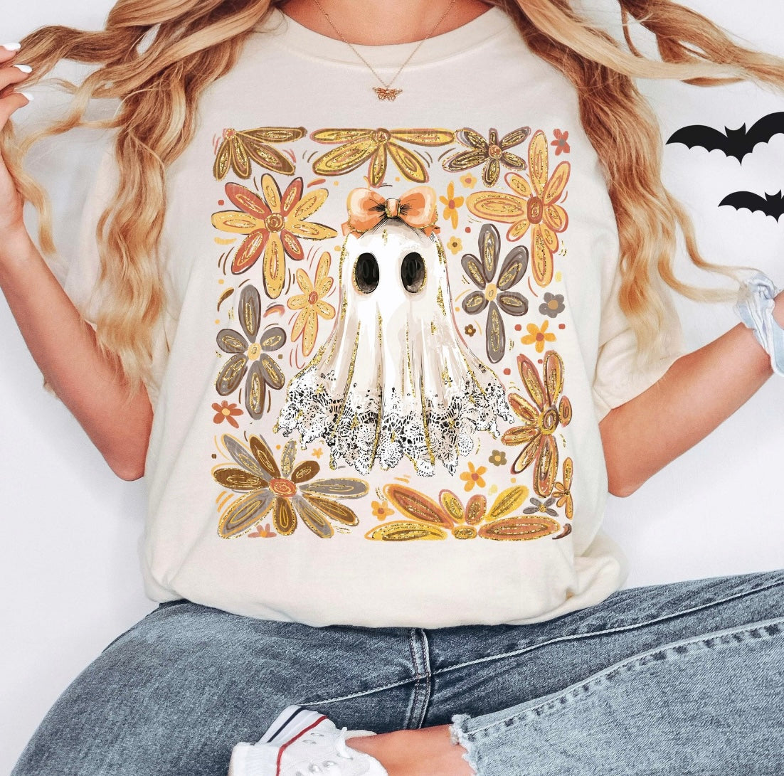 Lace Ghost Floral Tee