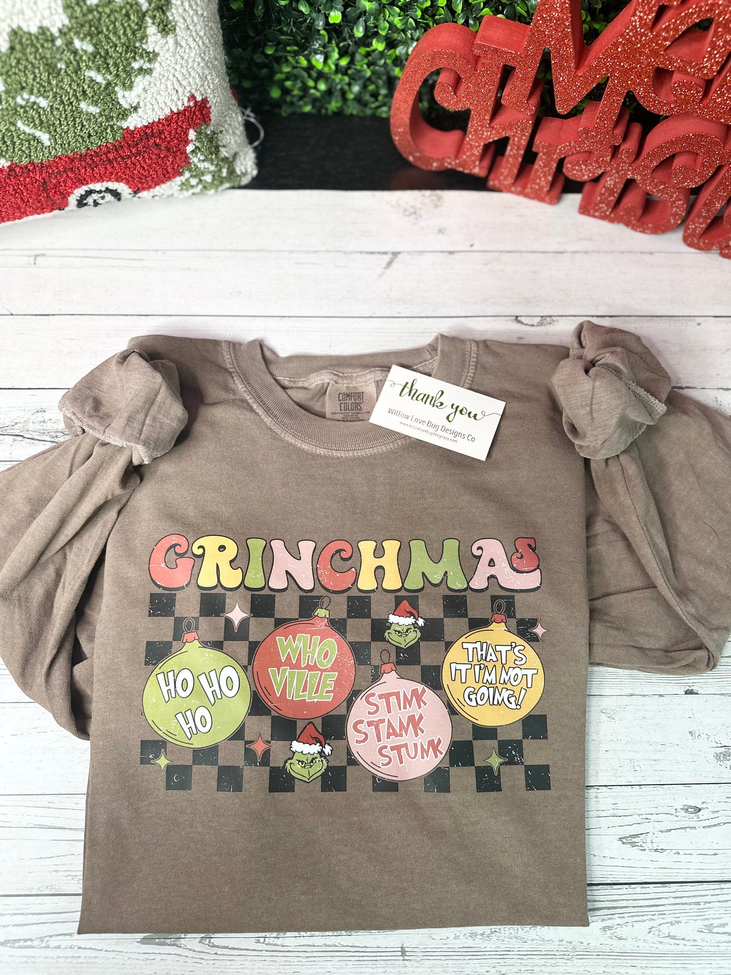 GMAS Christmas Long Sleeve Shirt - Willow Love Bug Designs