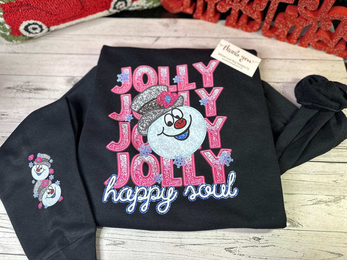 Jolly Frosty Happy Soul Crewneck - Willow Love Bug Designs