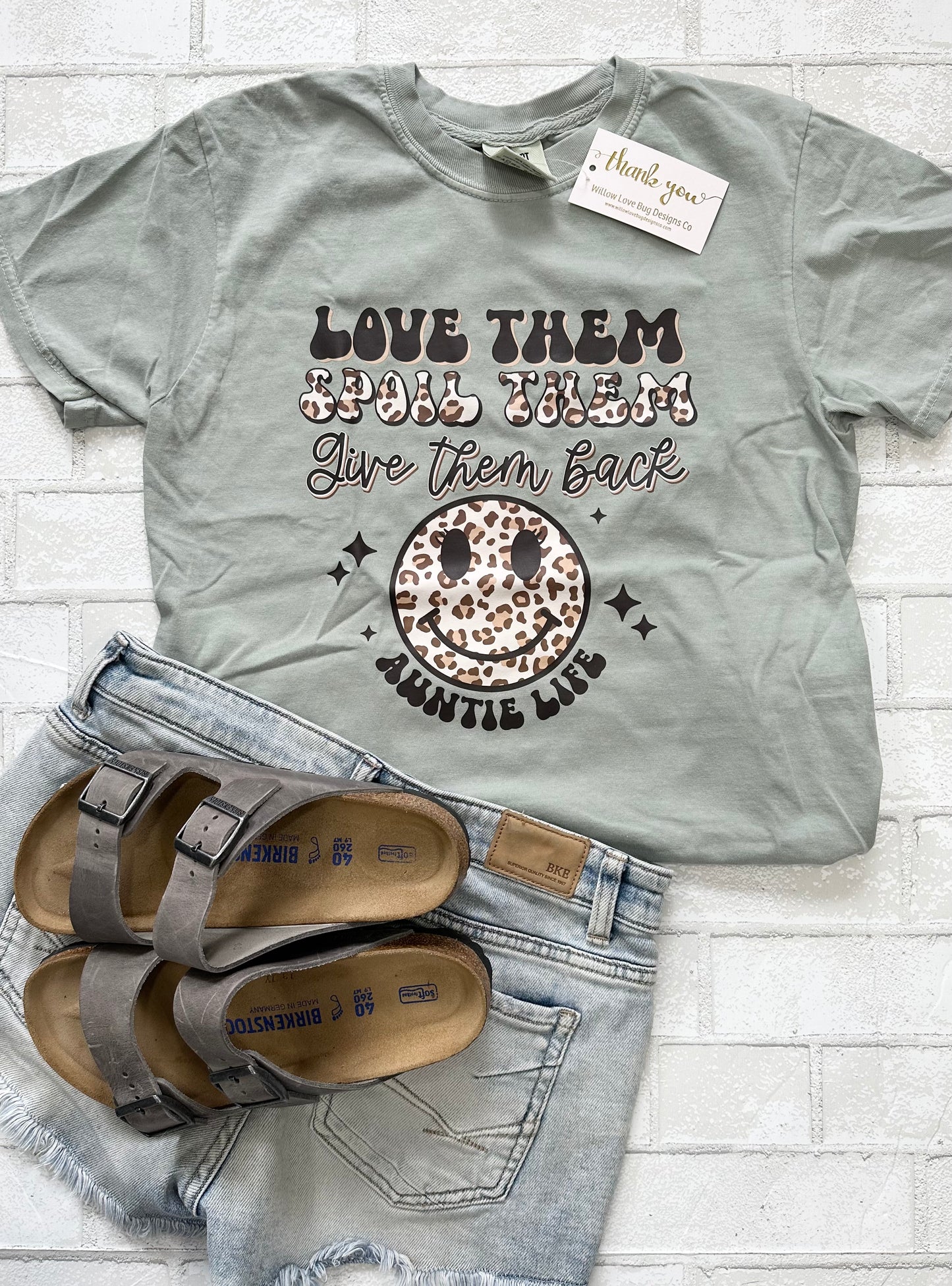 Auntie Life T-Shirt - Willow Love Bug Designs