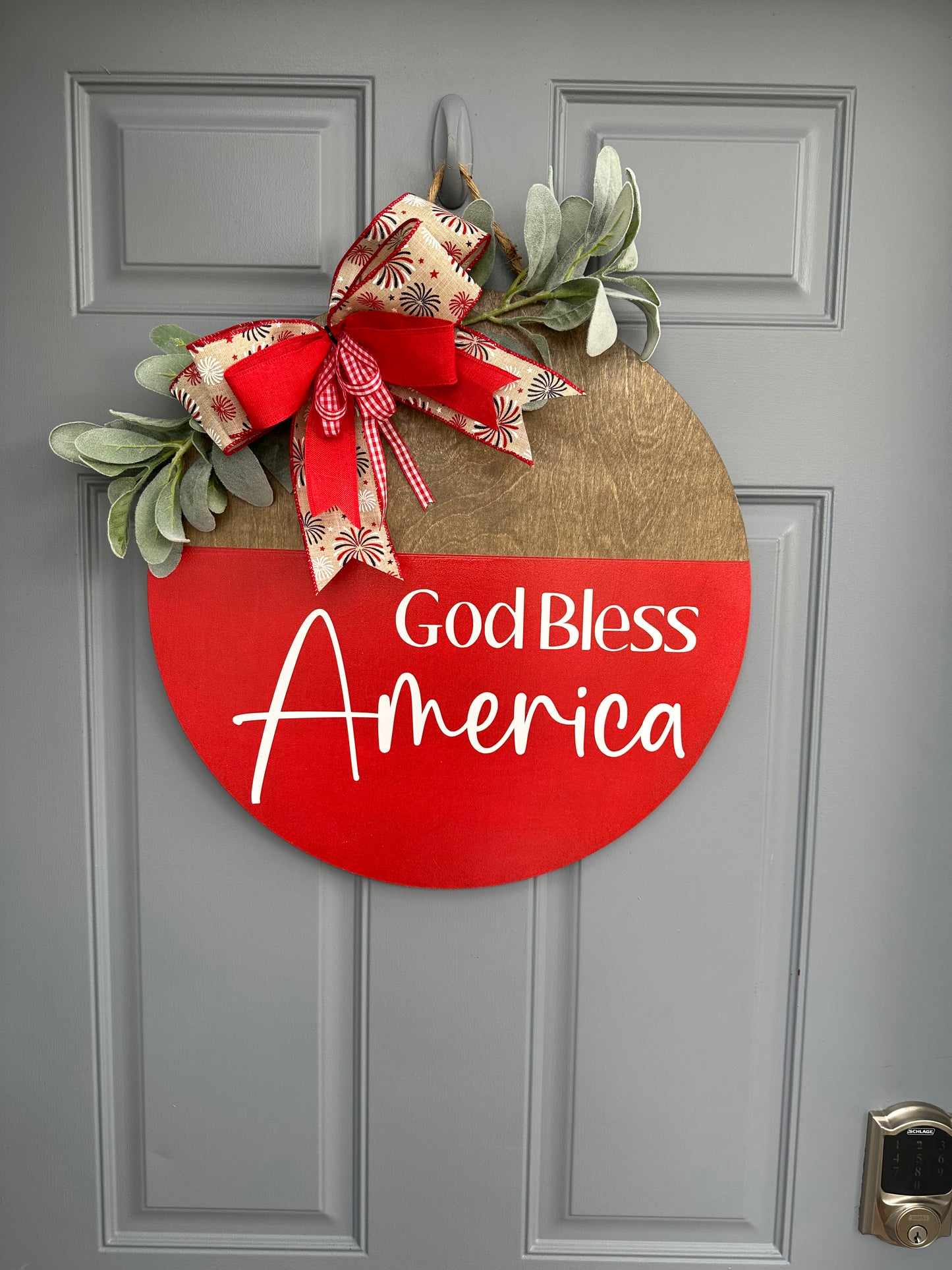 God Bless America Door Hanger - Willow Love Bug Designs