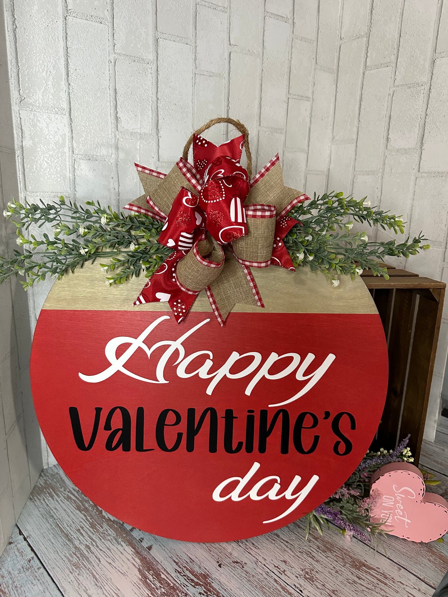 Valentines Day Door Hanger - Willow Love Bug Designs