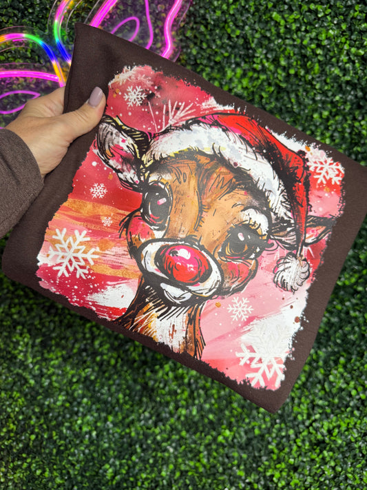 Rudolph Preppy Reindeer Sweatshirt