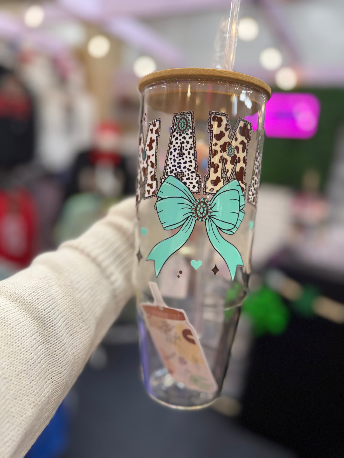 Western MAMA 40oz glass cup