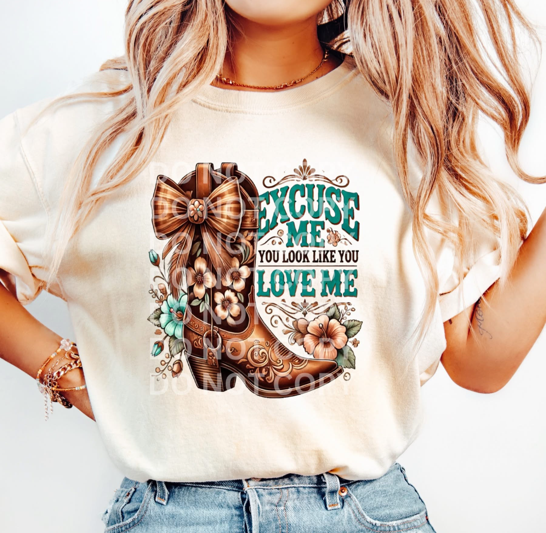 Excuse Me, You Look Like You Love Me Western T-Shirt