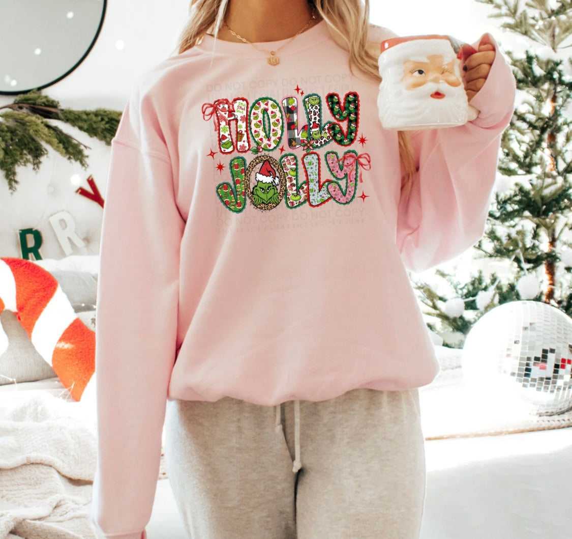 HOLLY JOLLY Green Man sweatshirt