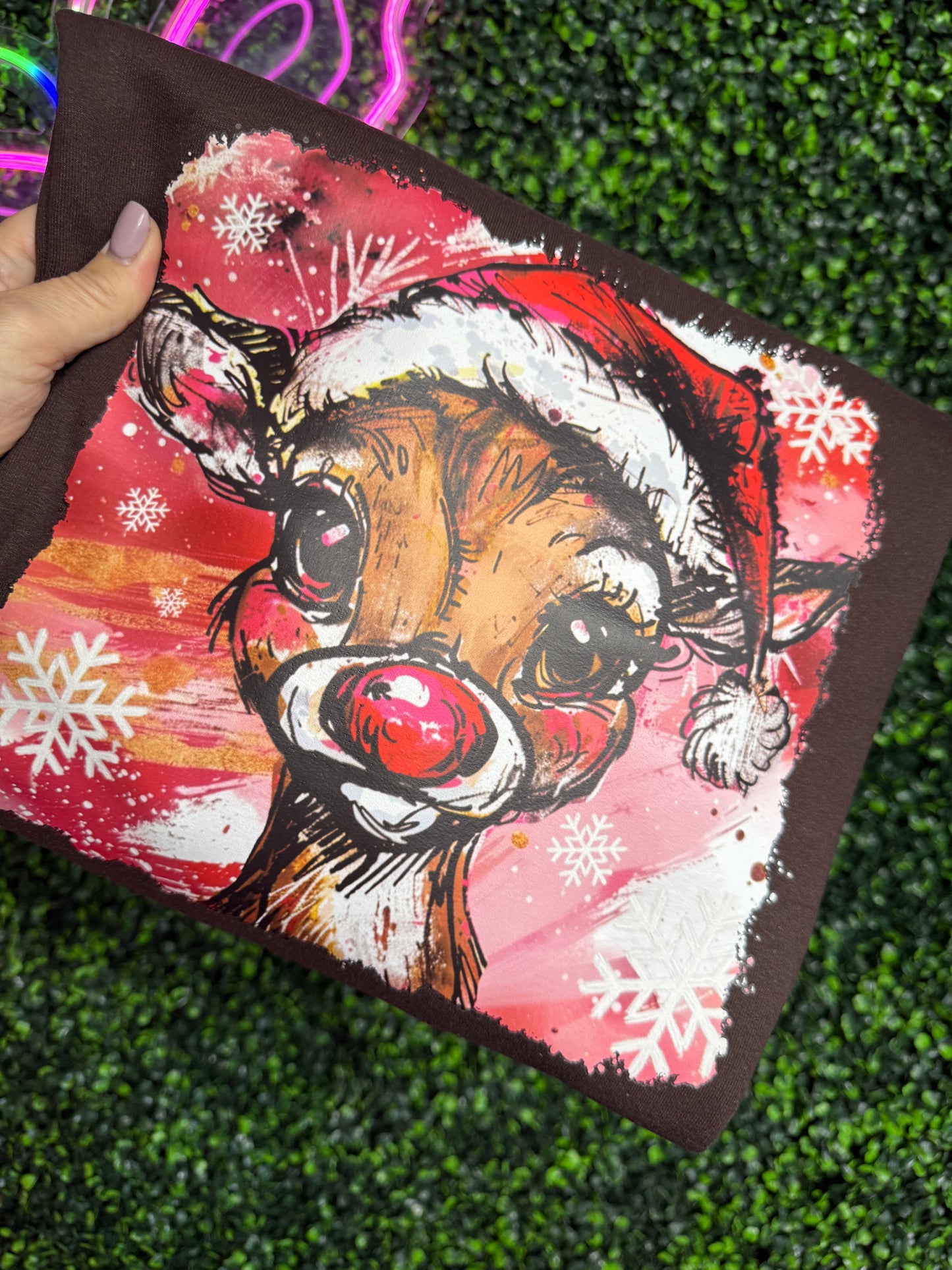 Rudolph Preppy Reindeer Sweatshirt