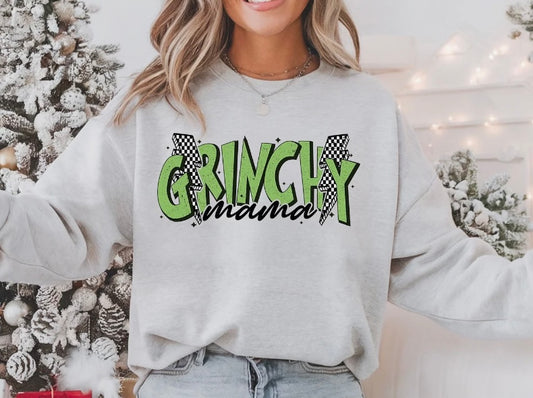 Grinchy Mama Crewneck Sweatshirt