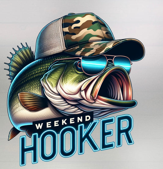 Weekend Hooker Unisex Funny Fishing Shirt