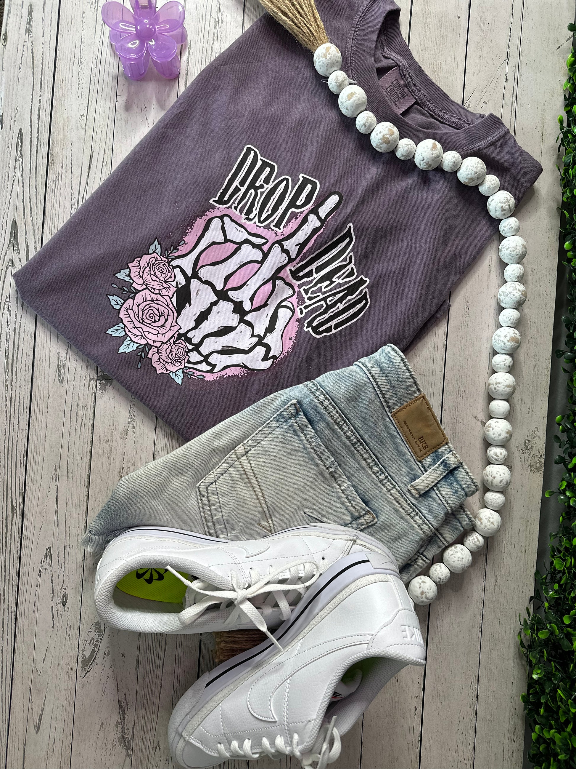 Drop Dead Skelly Middle Finger - Willow Love Bug Designs 