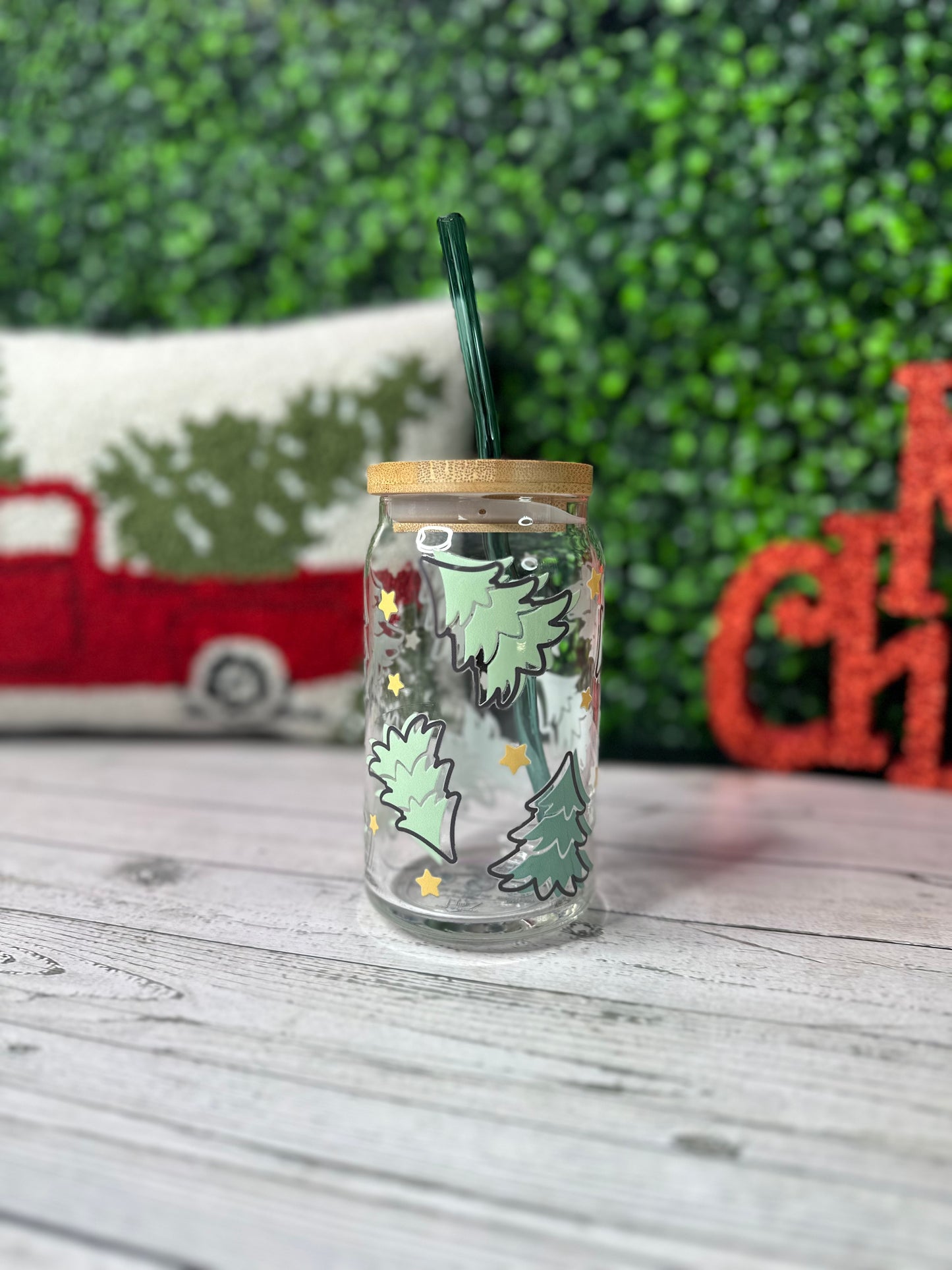 Christmas Tee Glass Libby - Willow Love Bug Designs 