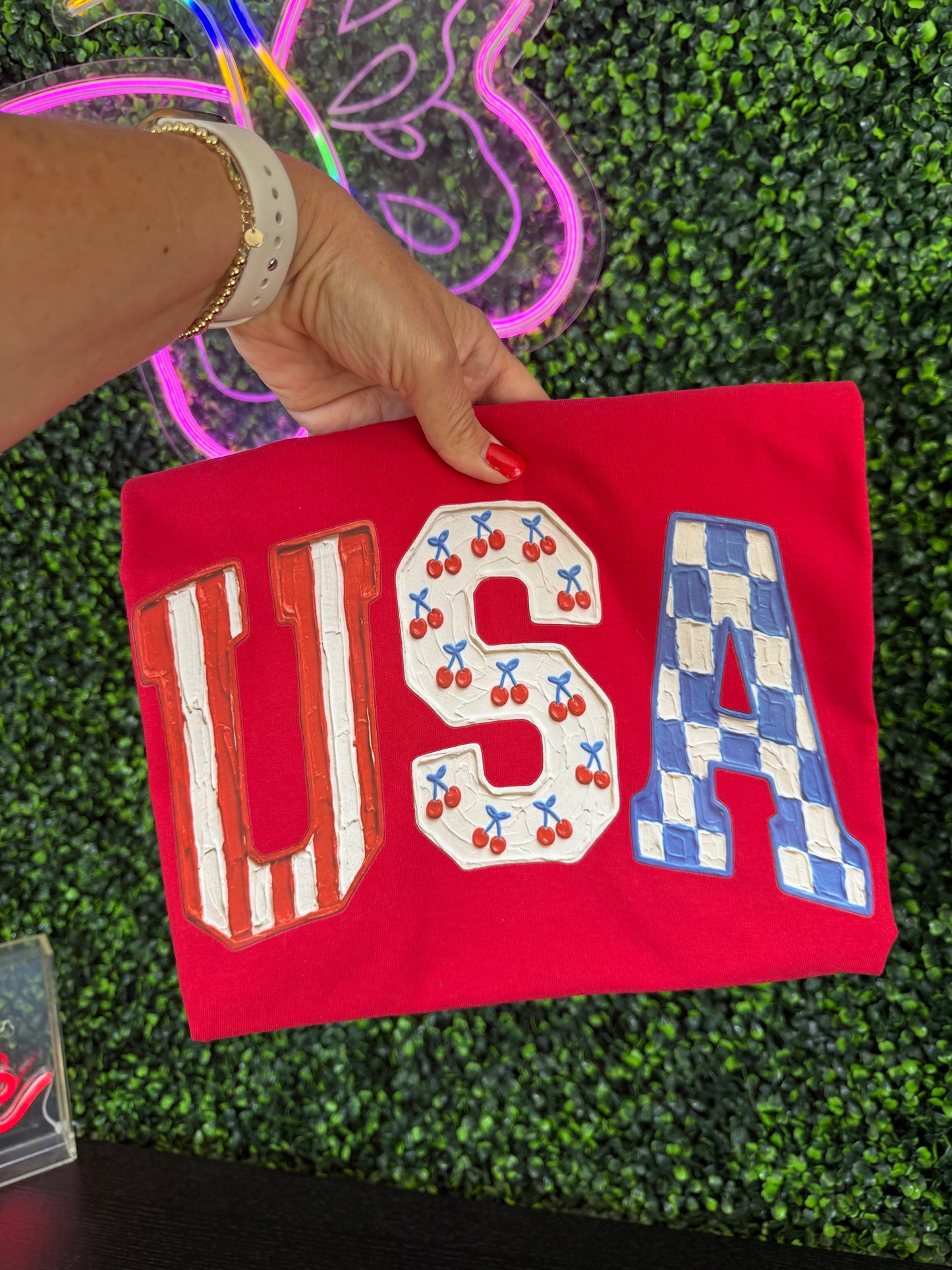 USA Cherries Comfort Color Tee