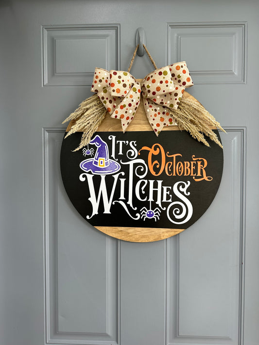 It’s October Witches Door Hanger - Willow Love Bug Designs 