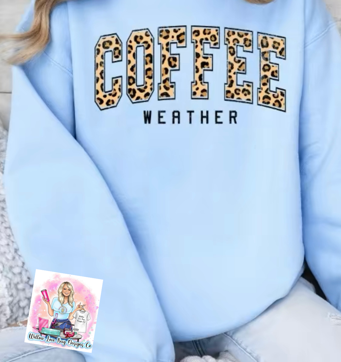 Coffee Weather leopard unisex Sweatshirt