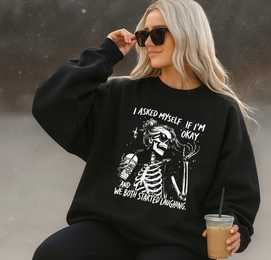 Started Laughing Shellie Crewneck Sweatshirt