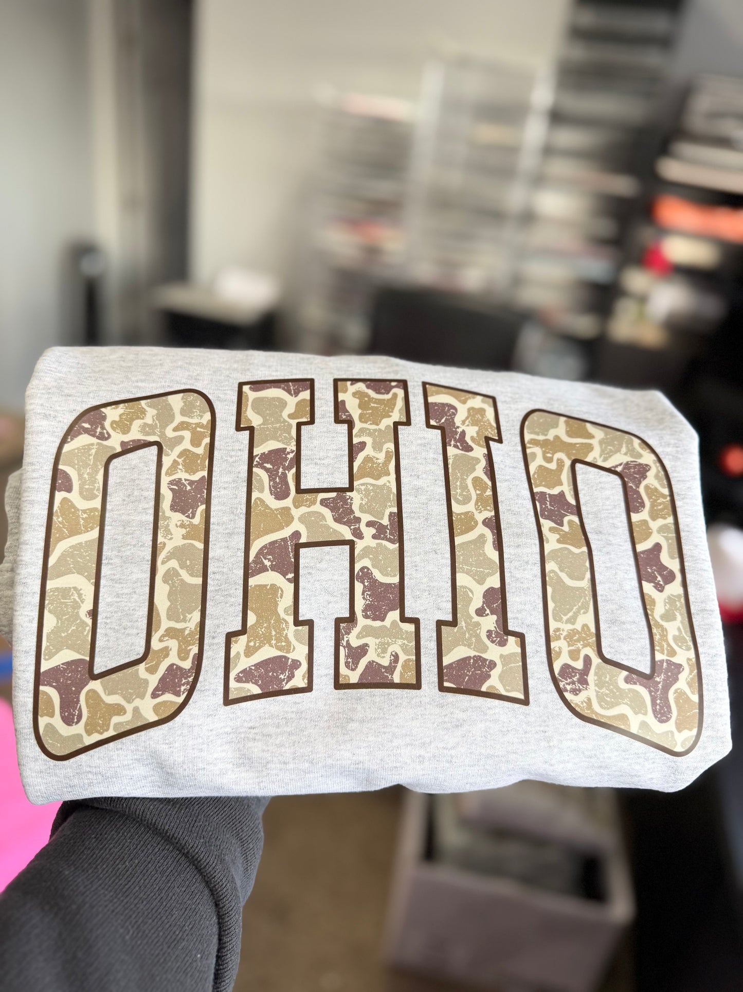 OHIO Camo Crewneck Sweatshirt