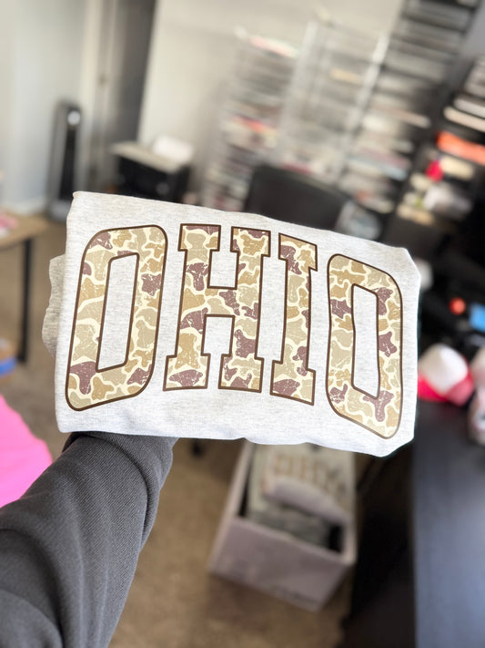 OHIO Camo Crewneck Sweatshirt