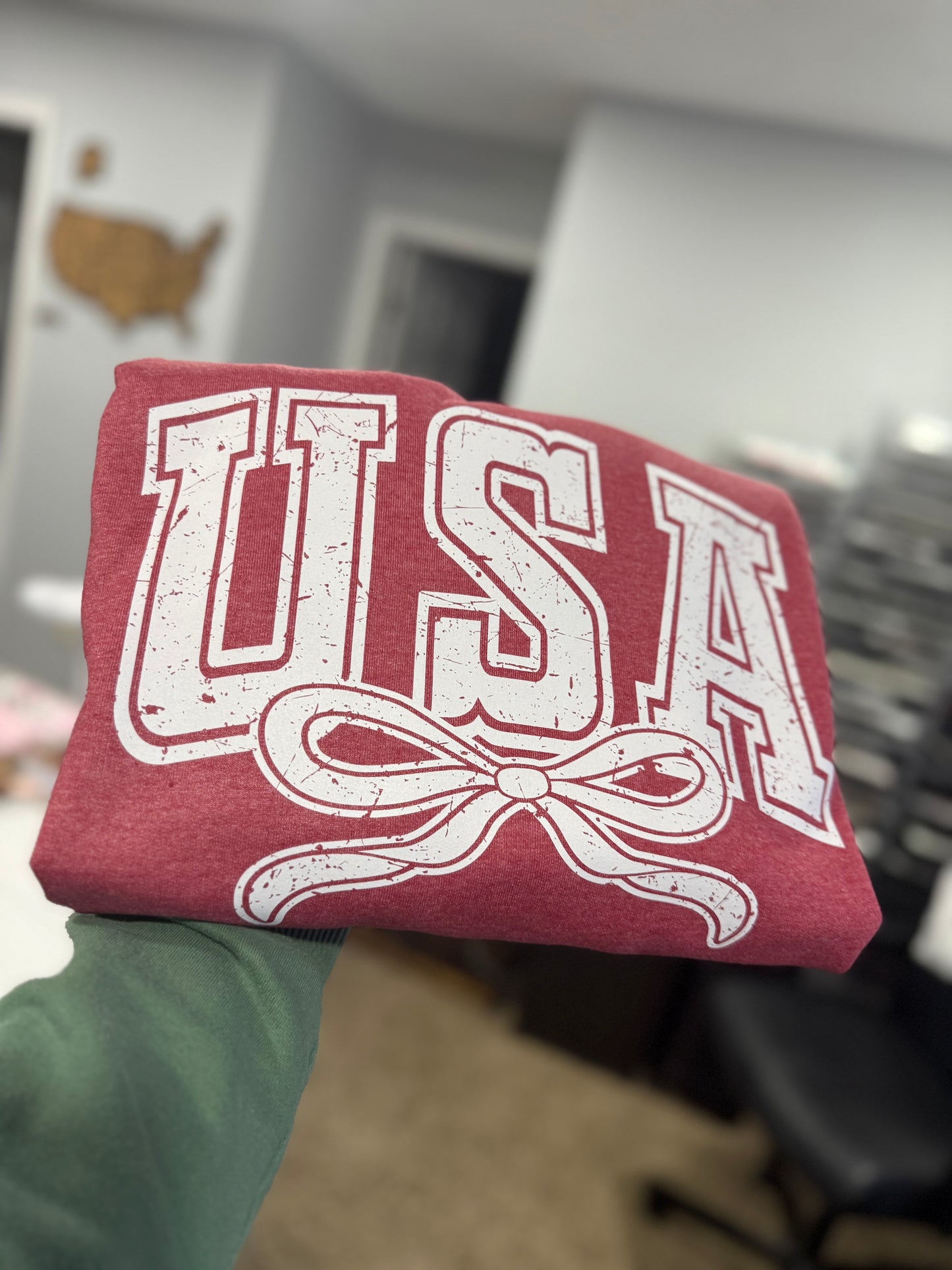 USA Croquet Bow Sweatshirt crewneck