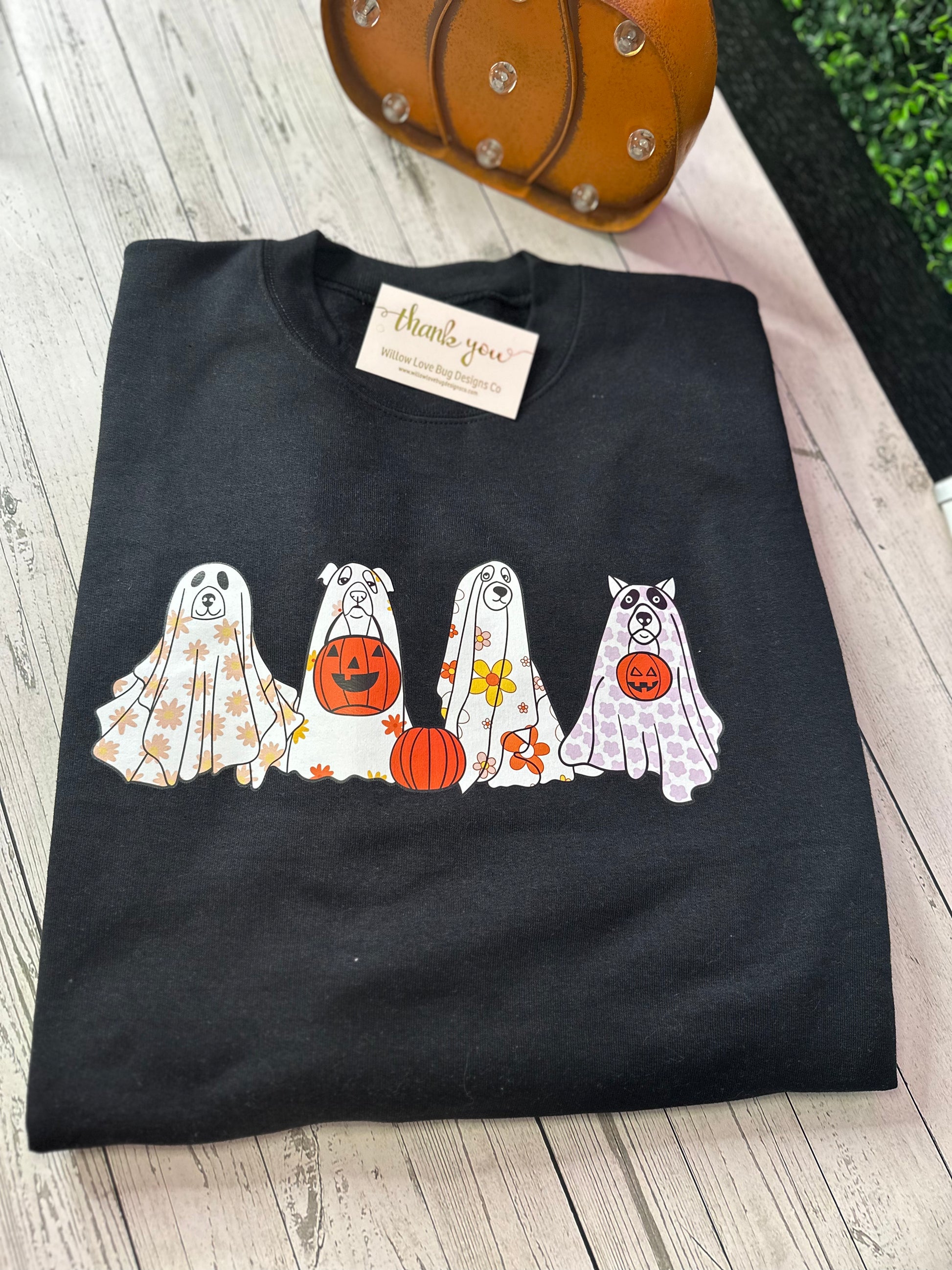 Ghost Dogs Tee or Crewneck - Willow Love Bug Designs 