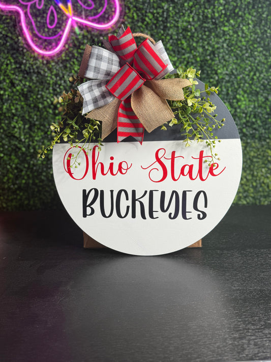 Ohio Football Door Hanger